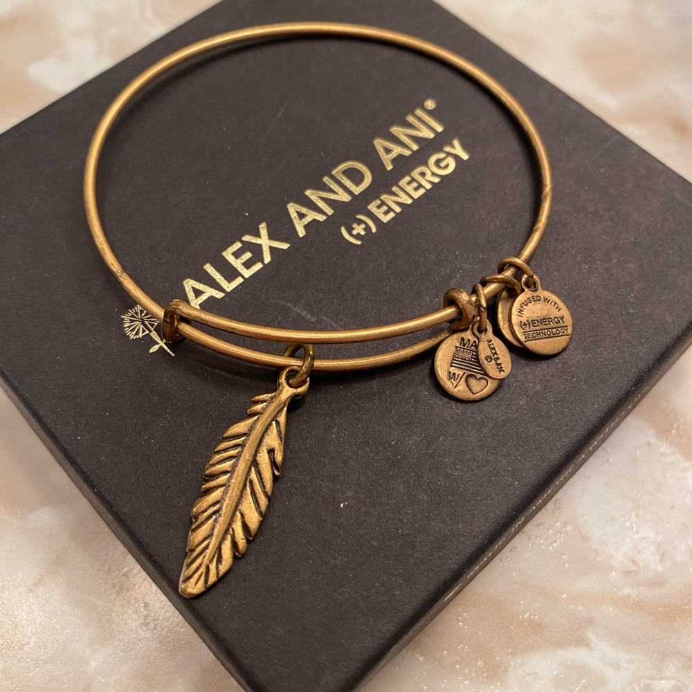 Alex and Ani Feather Bracelet